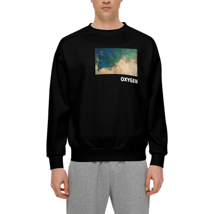 Orignal Era Men’s 'Oxygen' Relaxed Fit Sweatshirt With Front Patch-Super Heavy 375g