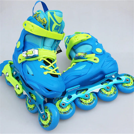 Kid's Outdoor 4 Wheel Colorful Inline Roller Blades