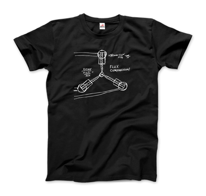 Flux Capacitor Sketch from Back to the Future T-Shirt