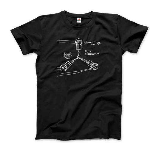 Flux Capacitor Sketch from Back to the Future T-Shirt