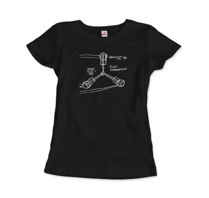 Flux Capacitor Sketch from Back to the Future T-Shirt