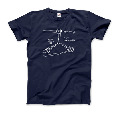 Flux Capacitor Sketch from Back to the Future T-Shirt
