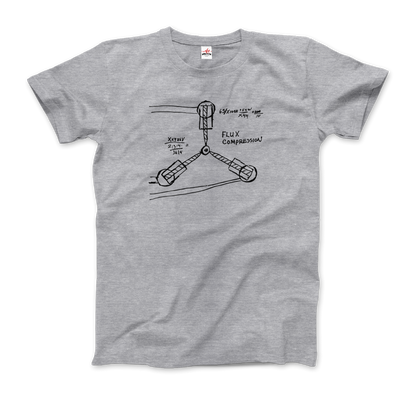 Flux Capacitor Sketch from Back to the Future T-Shirt