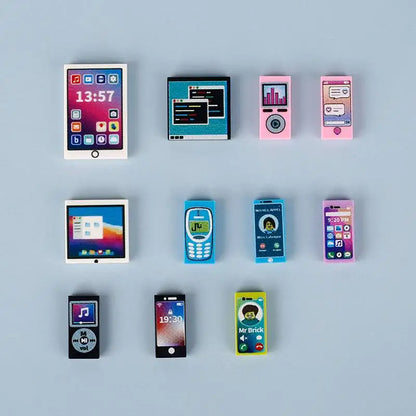 Miniature recreational block toy pieces