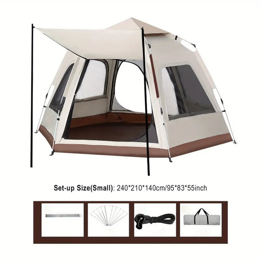 5 - 6 Persons Family Waterproof Pop Up Camping Tent