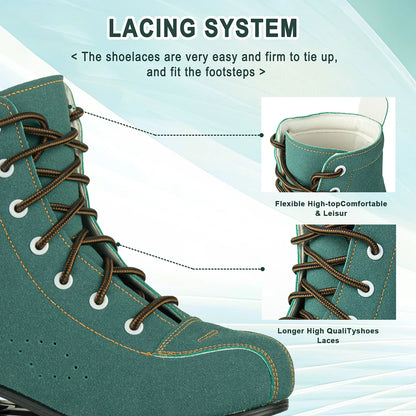 Indoor/Outdoor Green Quad Skates