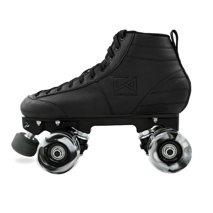 Original Capetos Quad Skate Wheels - 60x40mm  88A Swirl Wheels (Black)