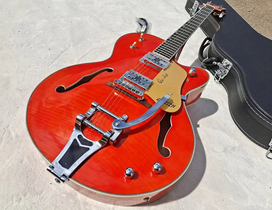 Semi Hollow Jazz Guitar With Tremolo