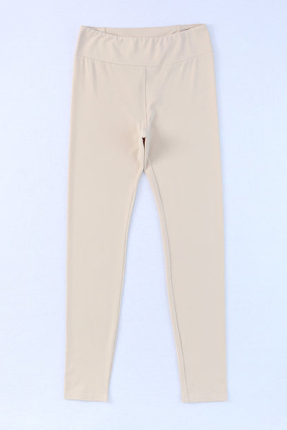 Apricot Criss Cross Tummy Control Casual High Waist Leggings
