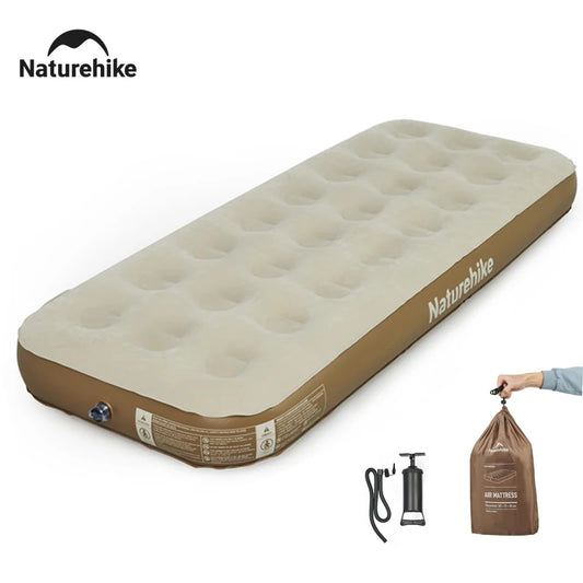 Naturehike 1 Person Outdoor Inflatable Sleeping Mattress With Pump