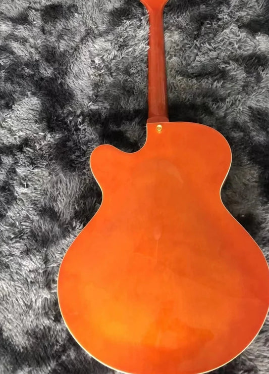 Jazz Semi Hollow Body Electric Guitar - Orange