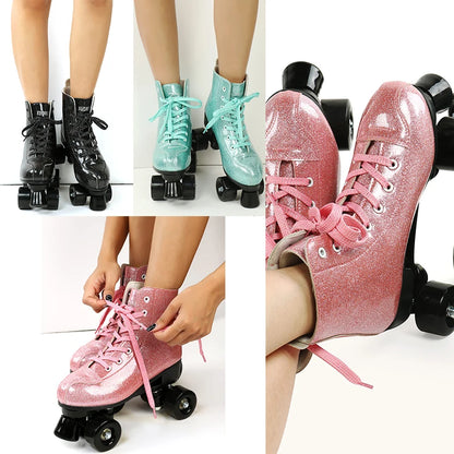 Polyurethane Flash Quad Roller Skates