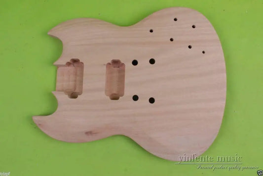 DIY Electric Guitar Body Mahogany Replacement Unfinished SG style #852