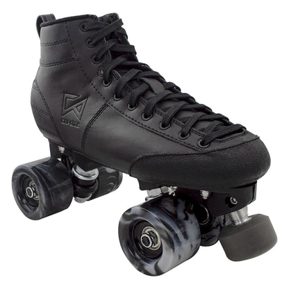 Original Capetos Quad Skate Wheels - 60x40mm  88A Swirl Wheels (Black)