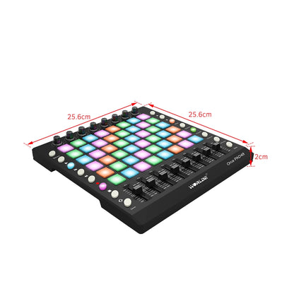 WORLDE PAD 3 Specifications New Shelves 48/64 MIDI Drum Pad Controller USB With Backlight Slider Electronic Musical Instruments