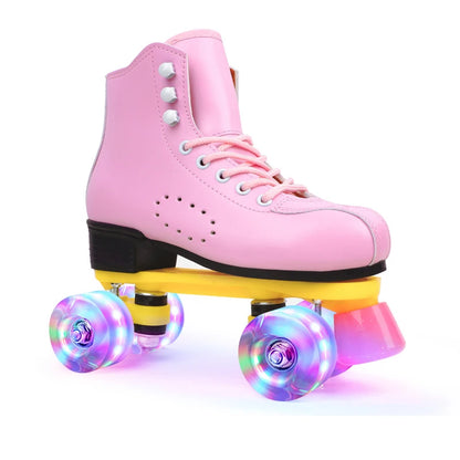 Unisex Indoor/Outdoor Retro Quad Roller Skates