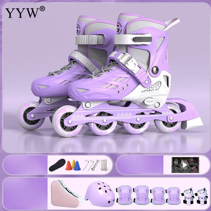 Outdoor 4 Wheels Free Style  Inline Roller Skates