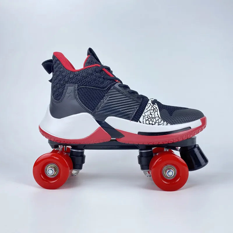 Basketball Shoe Style Quad Roller Skates