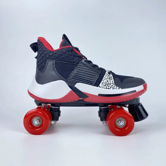 Basketball Shoe Style Quad Roller Skates