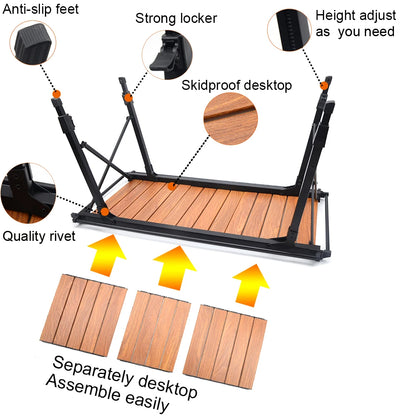 Multifunctional Camping Table, Gas Stove & BBQ Grill Sold Separately