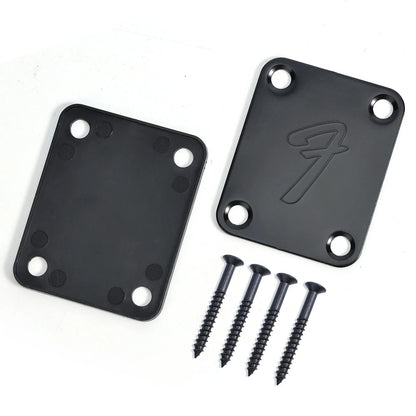Vintage-Style Electric Guitar Neck Plate With Screws (Fits Most Guitars)