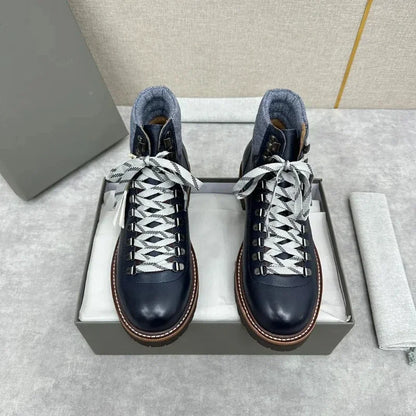 Men's Casual Lace-up High Top Hiking Boots