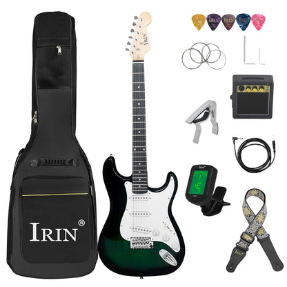 IRIN 39 Inch 21 Frets Electric 6 String Guitar Set