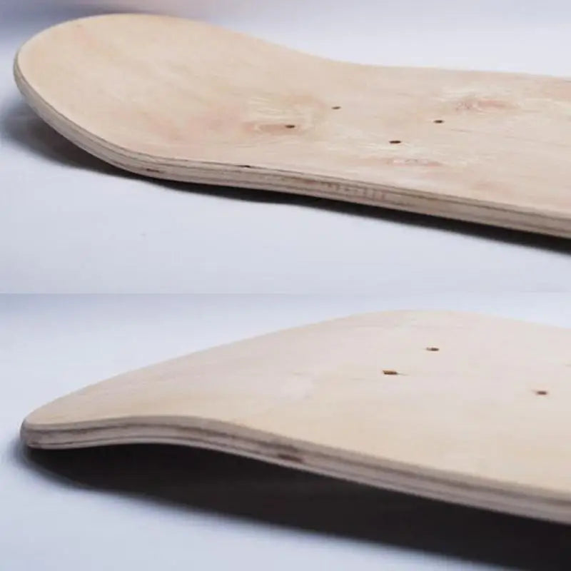 8" Blank Natural Skateboard Deck (8-Layer Maple Double Concave 79x19cm)