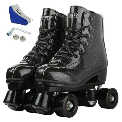 Kids Flashing Quad Dance Roller Skates with Flashing Wheels
