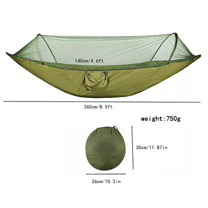 Outdoor 2 Person Camping Garden Hammock With Mosquito Net