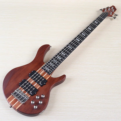 Active Bass Guitar 43 Inch 5 String 24 Frets Okoume Wood Body Canada Maple Neck Electric Bass Guitar
