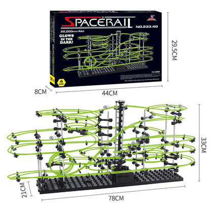 Spacerail Marble Run (Luminous Version)