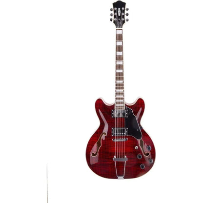 Semi-Hollow Jazz Electric Guitar   (RED)