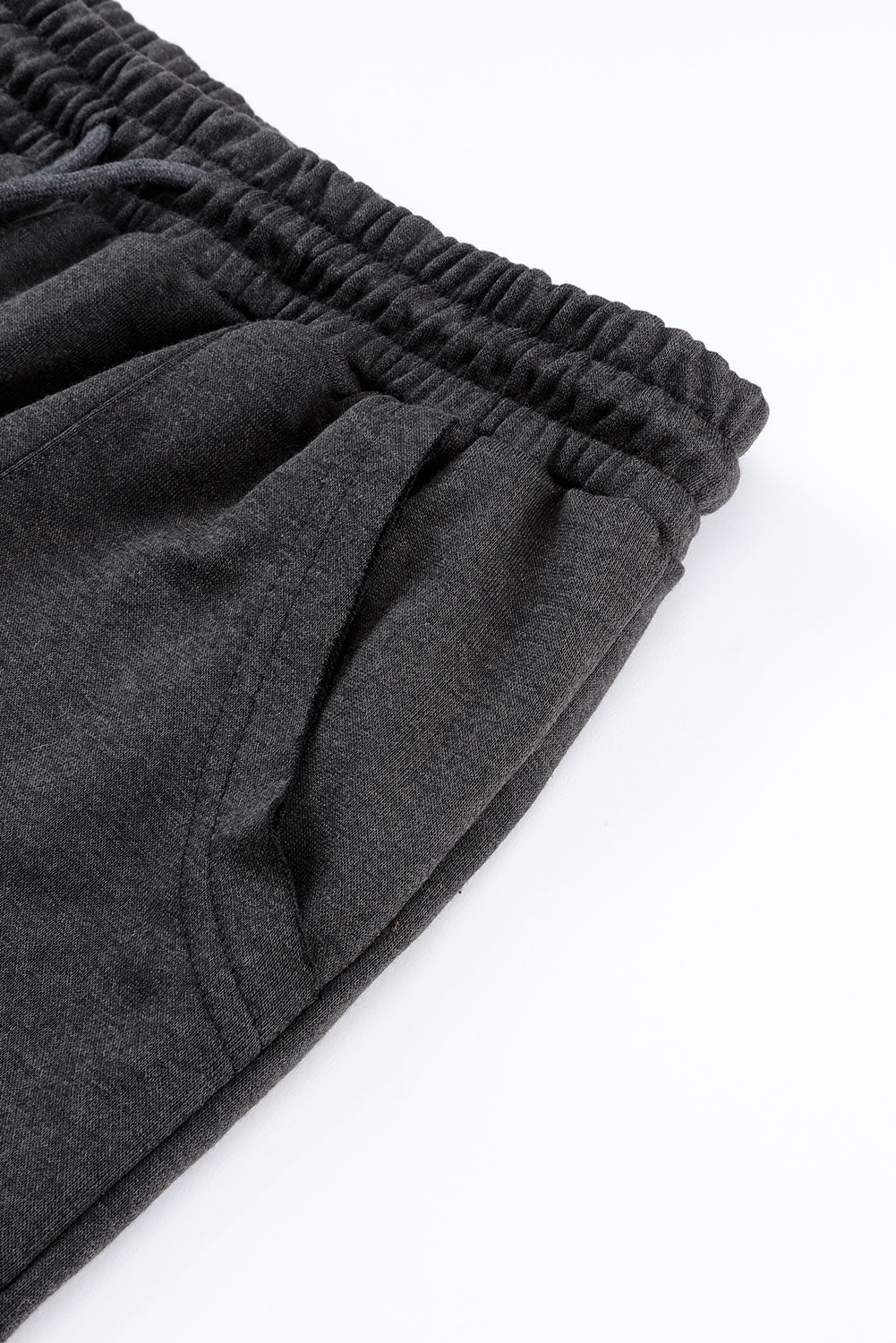 Apricot Mineral Washed Drawstring High Waisted Wide Leg Pants