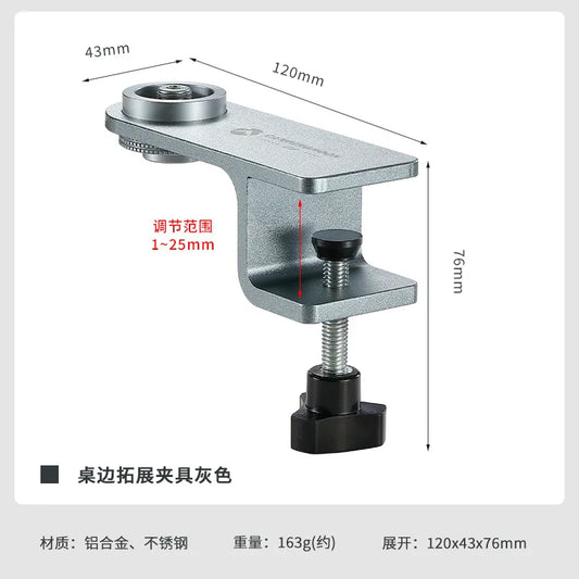CAMPINGMOON Cylinder Gas Lamp & Stove Head Table Clamp