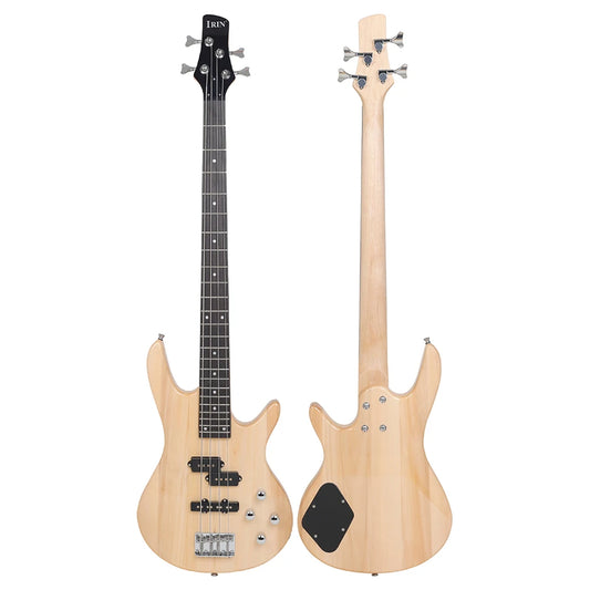 Electric Bass 4 Strings Guitar, 24 Frets  Solid Wood Fingerboard