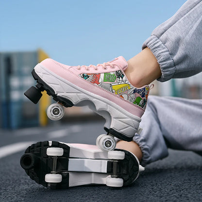Cartoon Roller Sneakers (Heelys)