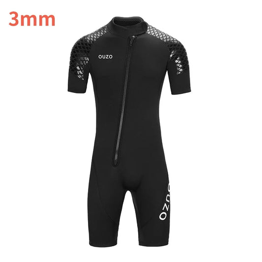 Unisex 3mm Short-Sleeved Full Body Wetsuits
