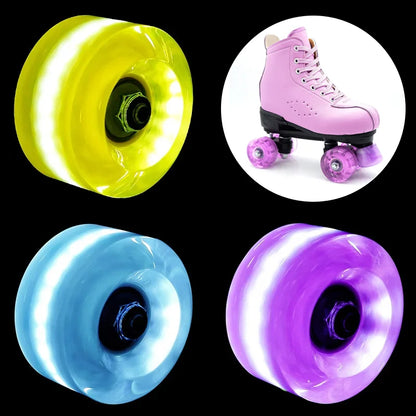 82A PU 58mmx32mm Luminous Outdoor Quad Wheels