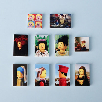 Miniature recreational block toy pieces