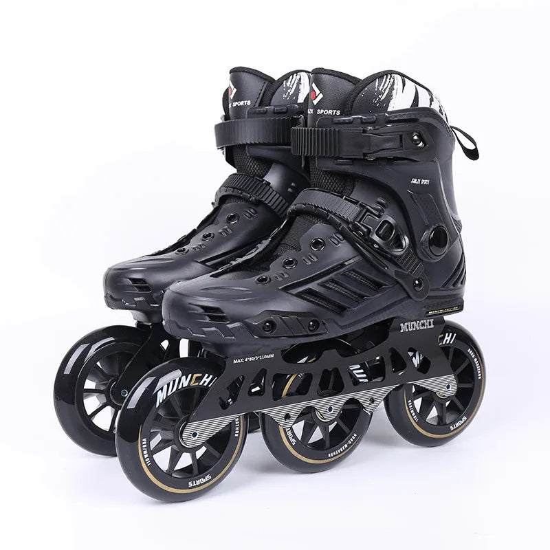 Professional 3 wheels Inline Speed Roller Skates