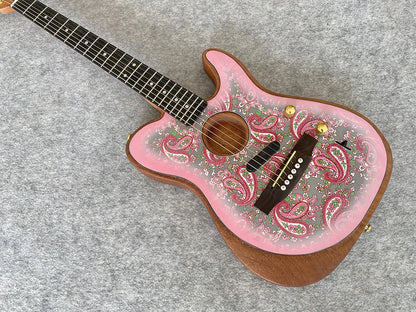 High Quality Multi Color Semi Hollow Body Electric Guitar (Deep C Neck, Rosewood Fingerboard)