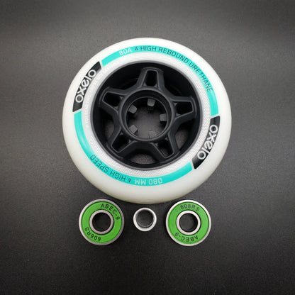 Inline Roller Skate 80A Wheels 80mm (80x24mm) - 8wheels/lot