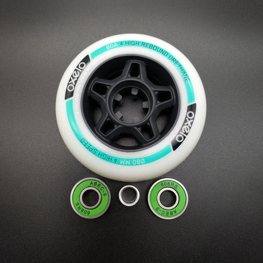 Inline Roller Skate 80A Wheels 80mm (80x24mm) - 8wheels/lot