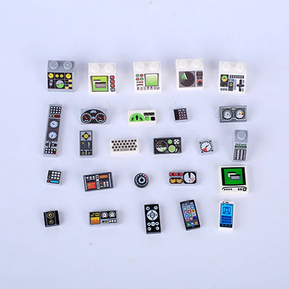 Miniature recreational block toy pieces