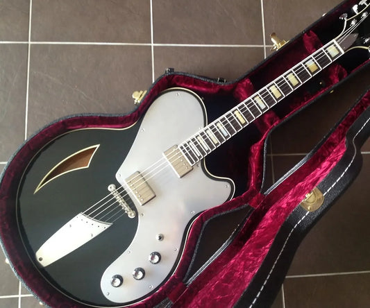 Custom Bel Air Joshholm Electric Guitar Motor Semi-Hollow Body Grover Empire tuner Chrome Hardware