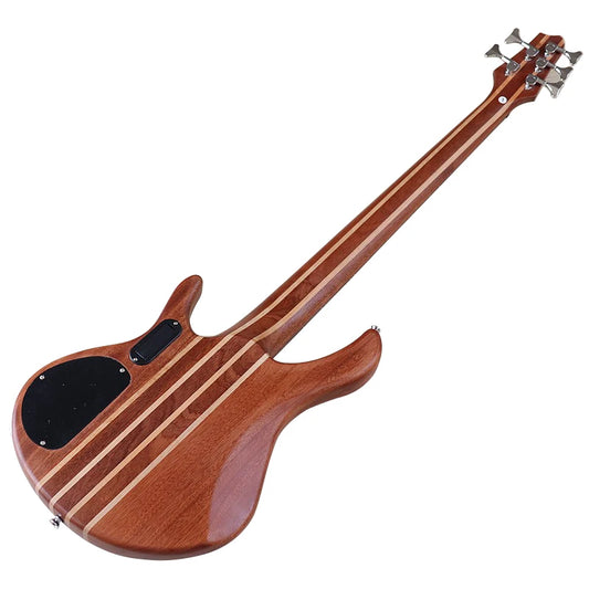 Active Bass Guitar 43 Inch 5 String 24 Frets Okoume Wood Body Canada Maple Neck Electric Bass Guitar
