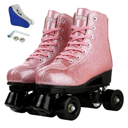 Kids Flashing Quad Dance Roller Skates with Flashing Wheels