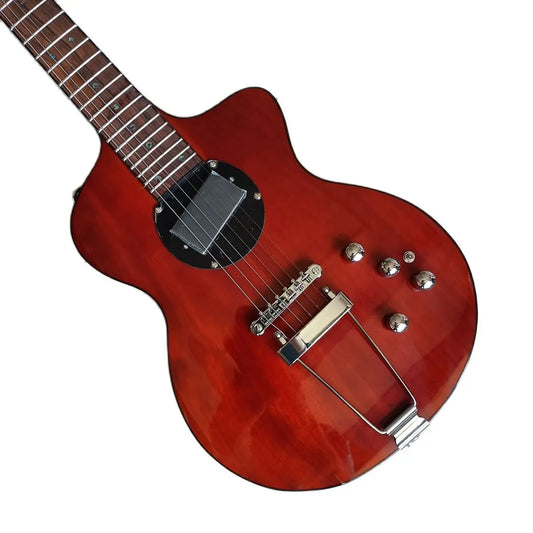 Turner Model 1 C-LB Lindsey Buckingham Burgundy Brown Semi Hollow Electric Guitar Black Body Binding