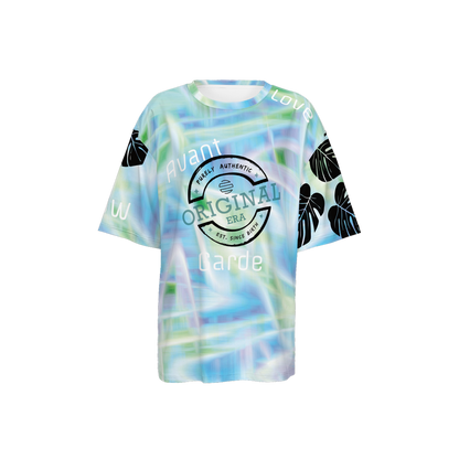 Women’s Avant-Garde Oversized Short-Sleeve T-Shirt-Heavyweight 225g